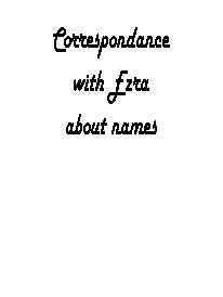 names